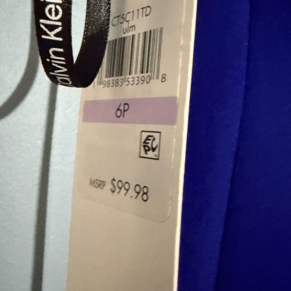 Calvin Klein Royal Blue Midi Dress - Picture 10 of 16